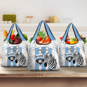 Custom Lefatshe la Botswana Football Grocery Bag Come On Dipitse