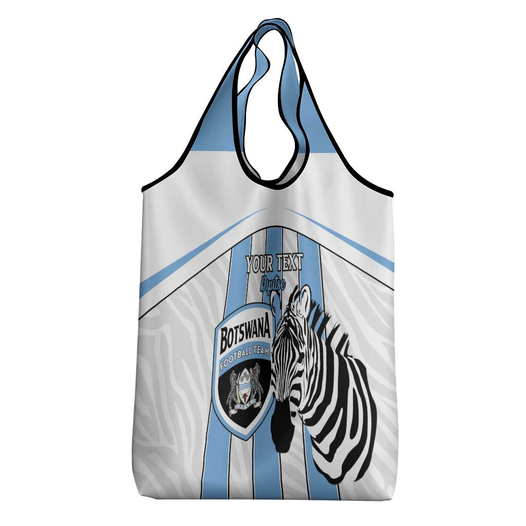 Custom Lefatshe la Botswana Football Grocery Bag Come On Dipitse