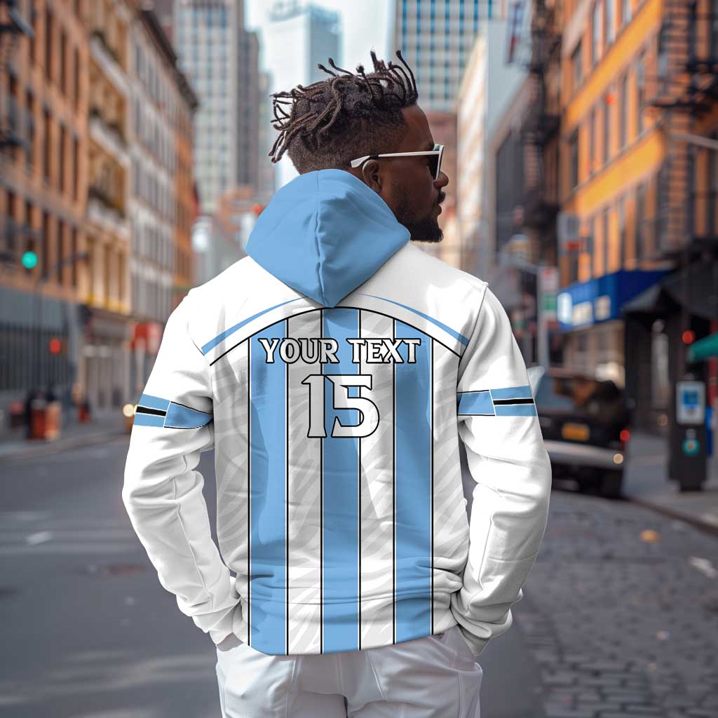 Custom Lefatshe la Botswana Football Hoodie Come On Dipitse