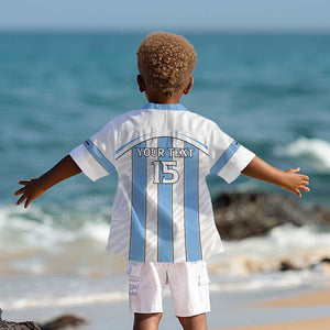 Custom Lefatshe la Botswana Football Kid Hawaiian Shirt Come On Dipitse