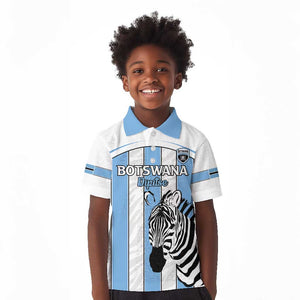 Custom Lefatshe la Botswana Football Kid Polo Shirt Come On Dipitse