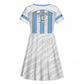 Custom Lefatshe la Botswana Football Kid Short Sleeve Dress Come On Dipitse