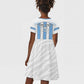 Custom Lefatshe la Botswana Football Kid Short Sleeve Dress Come On Dipitse