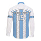 Custom Lefatshe la Botswana Football Long Sleeve Button Shirt Come On Dipitse