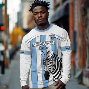 Custom Lefatshe la Botswana Football Long Sleeve Shirt Come On Dipitse
