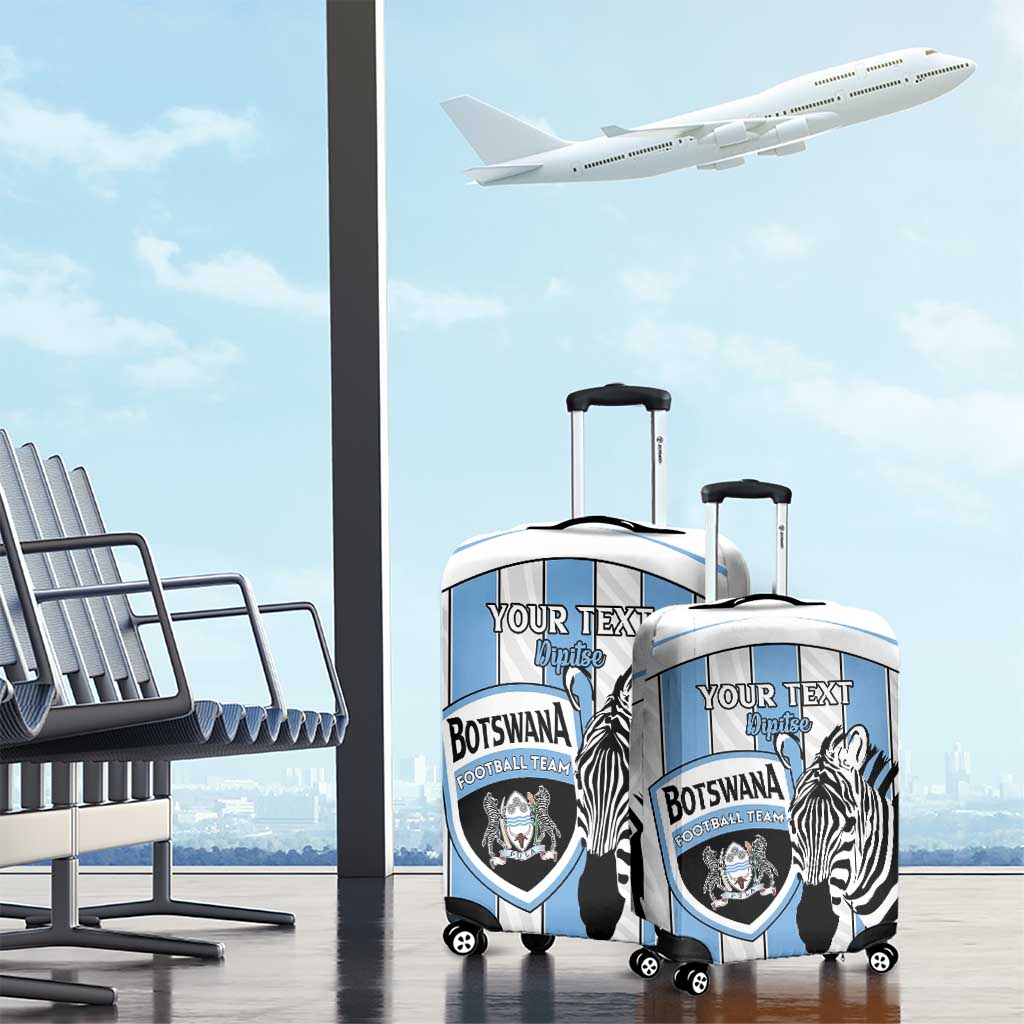 Custom Lefatshe la Botswana Football Luggage Cover Come On Dipitse