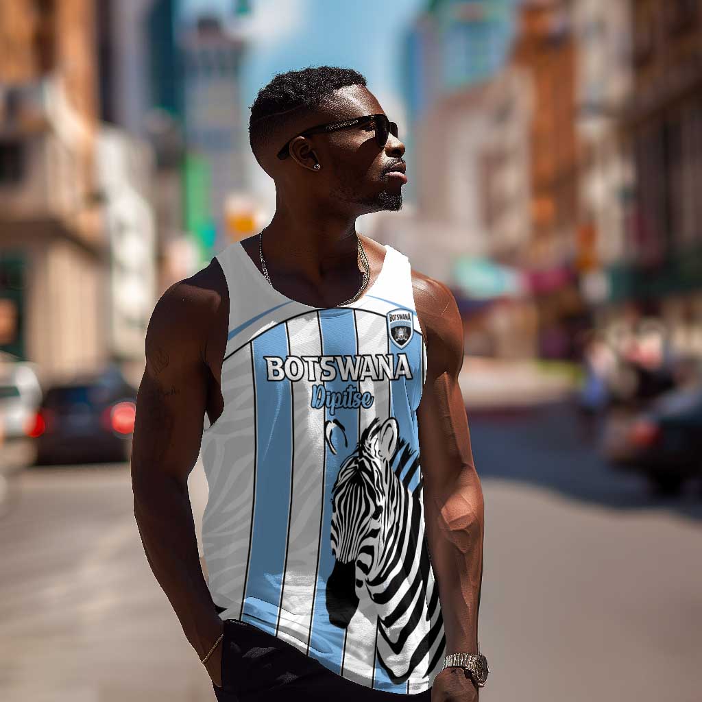 Custom Lefatshe la Botswana Football Men Tank Top Come On Dipitse