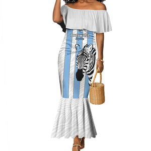 Custom Lefatshe la Botswana Football Mermaid Dress Come On Dipitse