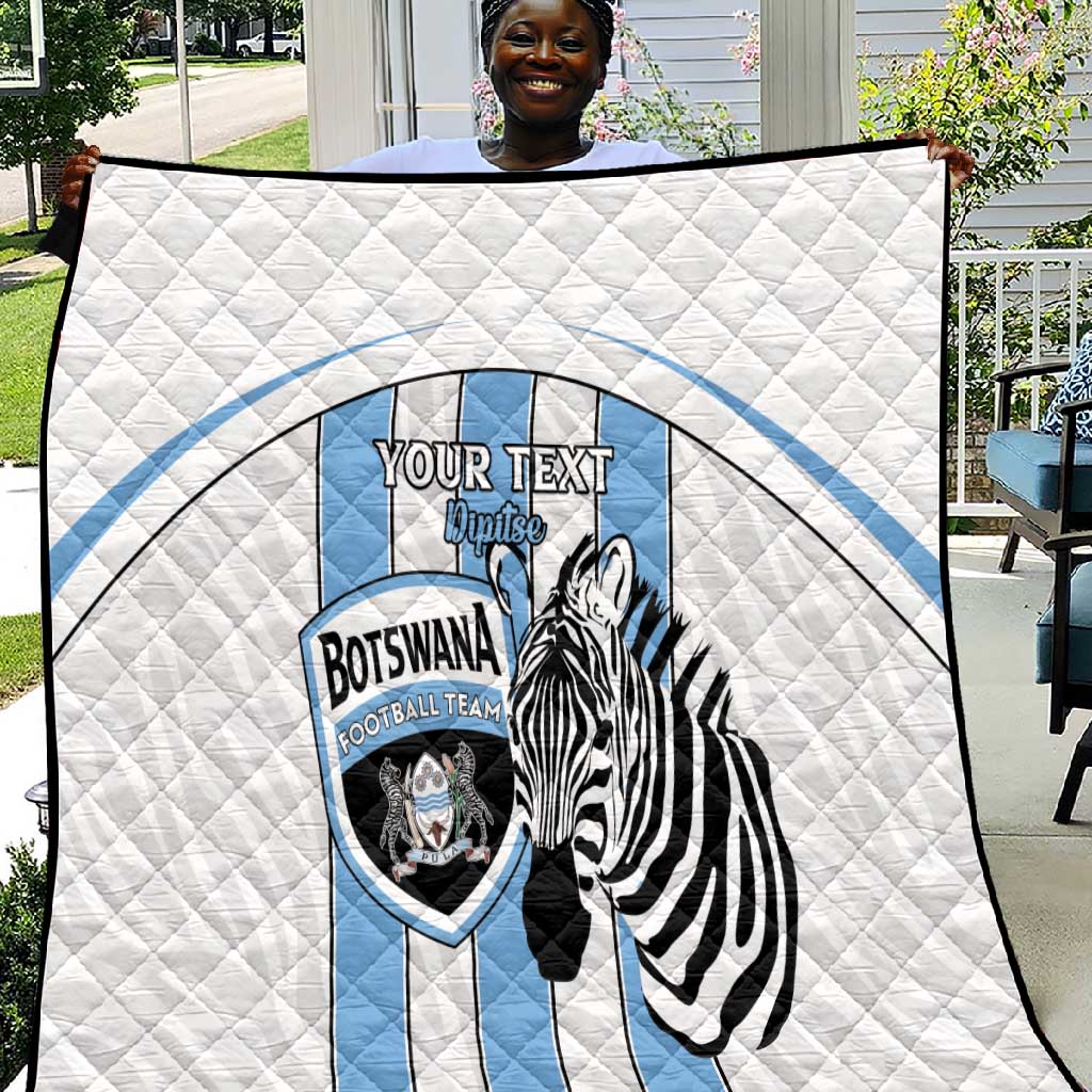 Custom Lefatshe la Botswana Football Quilt Come On Dipitse