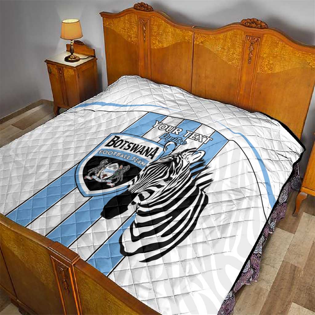 Custom Lefatshe la Botswana Football Quilt Come On Dipitse