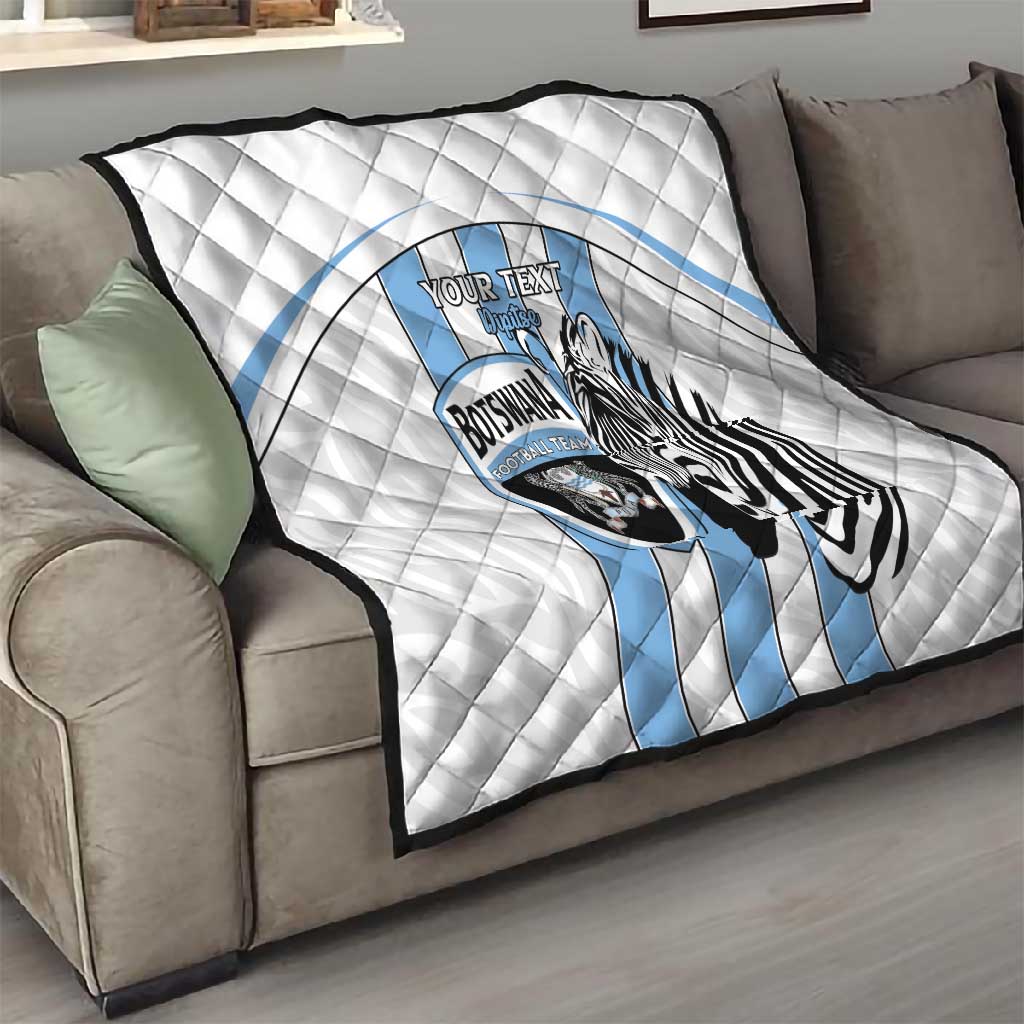 Custom Lefatshe la Botswana Football Quilt Come On Dipitse