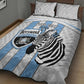 Custom Lefatshe la Botswana Football Quilt Bed Set Come On Dipitse