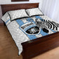 Custom Lefatshe la Botswana Football Quilt Bed Set Come On Dipitse