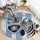 Custom Lefatshe la Botswana Football Round Carpet Come On Dipitse