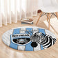 Custom Lefatshe la Botswana Football Round Carpet Come On Dipitse