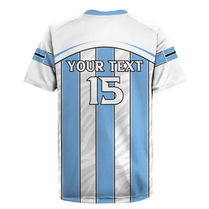 Custom Lefatshe la Botswana Football Rugby Jersey Come On Dipitse