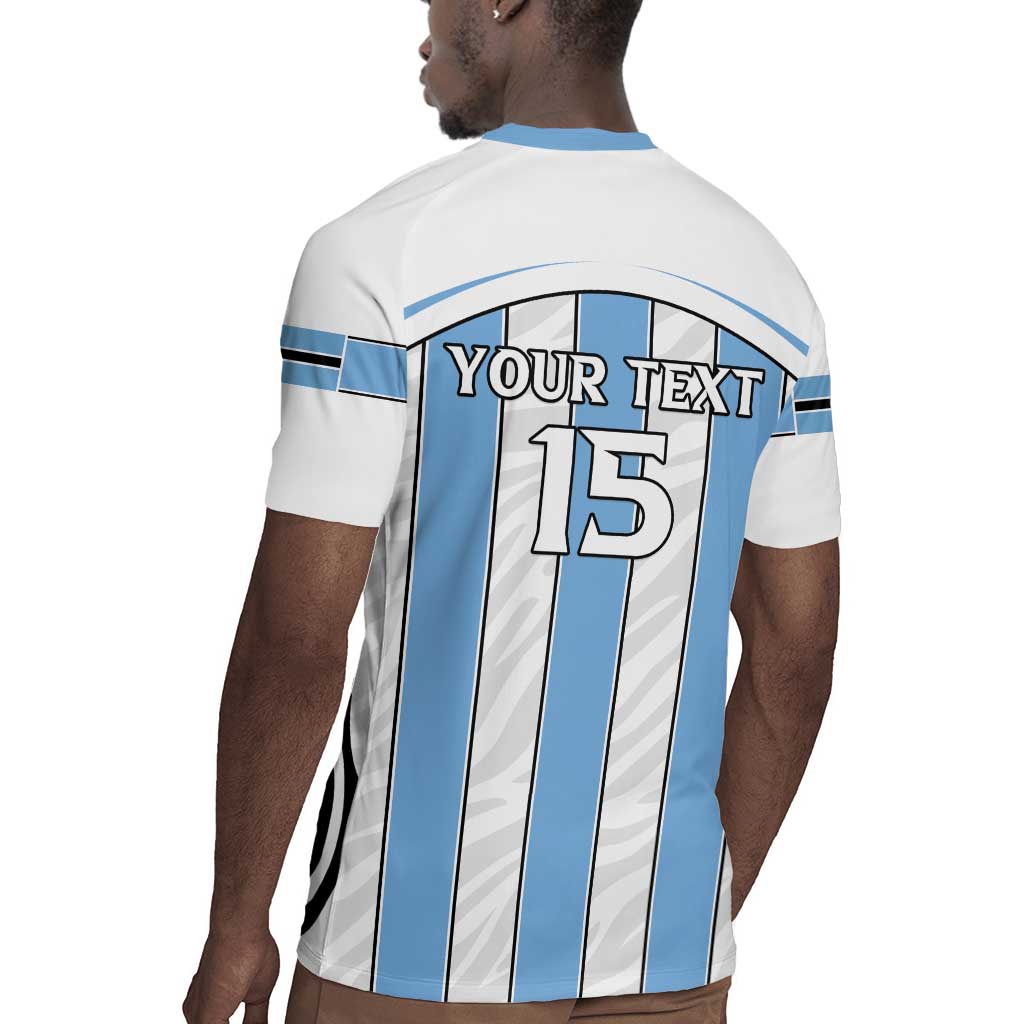 Custom Lefatshe la Botswana Football Rugby Jersey Come On Dipitse