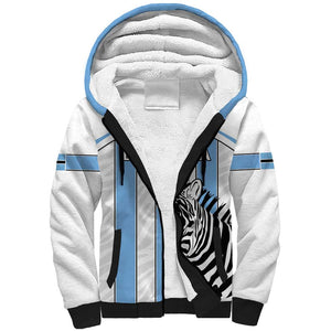 Custom Lefatshe la Botswana Football Sherpa Hoodie Come On Dipitse