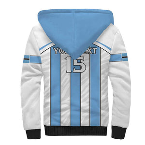 Custom Lefatshe la Botswana Football Sherpa Hoodie Come On Dipitse