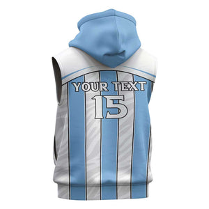 Custom Lefatshe la Botswana Football Sleeveless Hoodie Come On Dipitse - African Pride