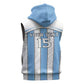 Custom Lefatshe la Botswana Football Sleeveless Zip Hoodie Come On Dipitse - African Pride