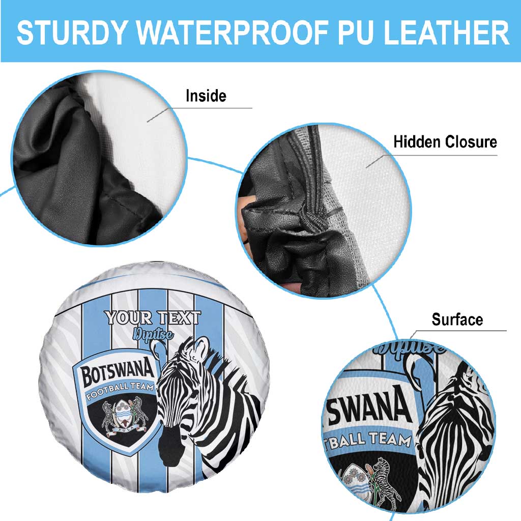 Custom Lefatshe la Botswana Football Spare Tire Cover Come On Dipitse