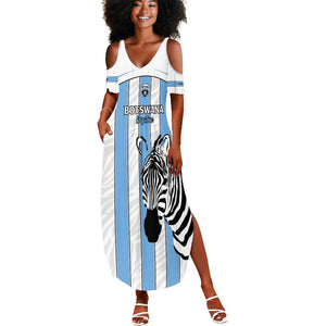 Custom Lefatshe la Botswana Football Summer Maxi Dress Come On Dipitse