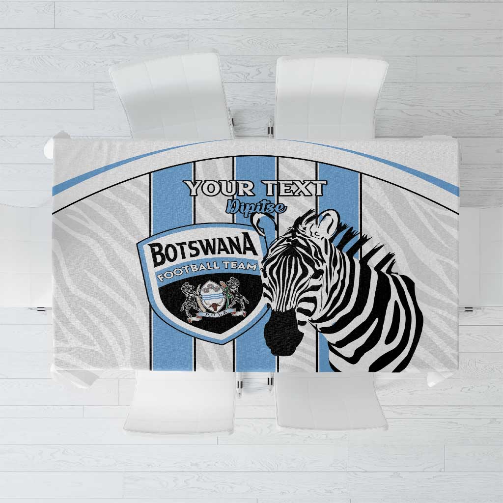 Custom Lefatshe la Botswana Football Tablecloth Come On Dipitse