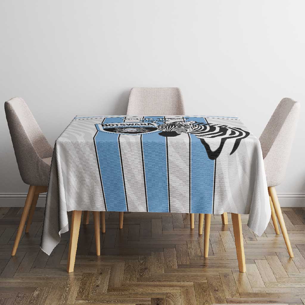 Custom Lefatshe la Botswana Football Tablecloth Come On Dipitse