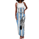 Custom Lefatshe la Botswana Football Tank Maxi Dress Come On Dipitse