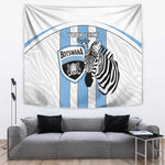 Custom Lefatshe la Botswana Football Tapestry Come On Dipitse