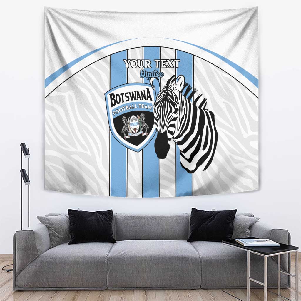 Custom Lefatshe la Botswana Football Tapestry Come On Dipitse