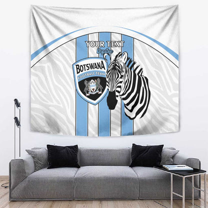 Custom Lefatshe la Botswana Football Tapestry Come On Dipitse