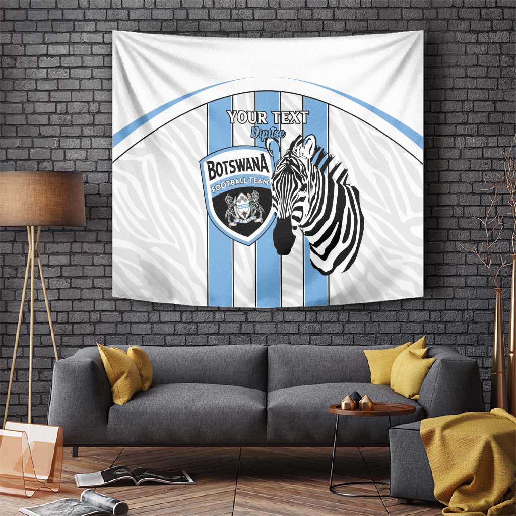 Custom Lefatshe la Botswana Football Tapestry Come On Dipitse
