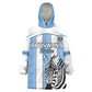 Custom Lefatshe la Botswana Football Wearable Blanket Hoodie Come On Dipitse