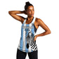 Custom Lefatshe la Botswana Football Women Racerback Tank Come On Dipitse
