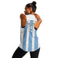 Custom Lefatshe la Botswana Football Women Racerback Tank Come On Dipitse