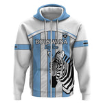 Custom Lefatshe la Botswana Football Zip Hoodie Come On Dipitse
