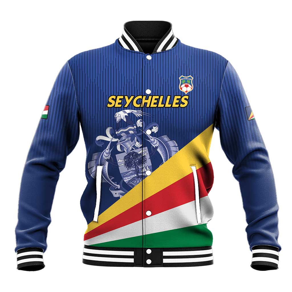 Custom Seychelles Beach Soccer 2025 Baseball Jacket Go Champions Sesel
