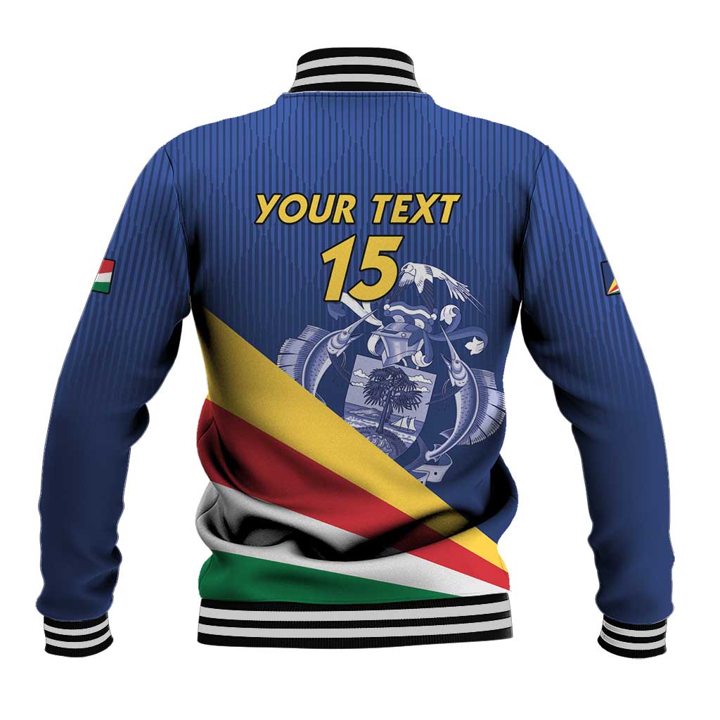 Custom Seychelles Beach Soccer 2025 Baseball Jacket Go Champions Sesel