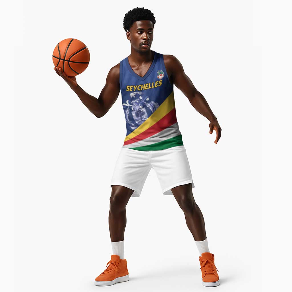 Custom Seychelles Beach Soccer 2025 Basketball Jersey Go Champions Sesel - African Pride