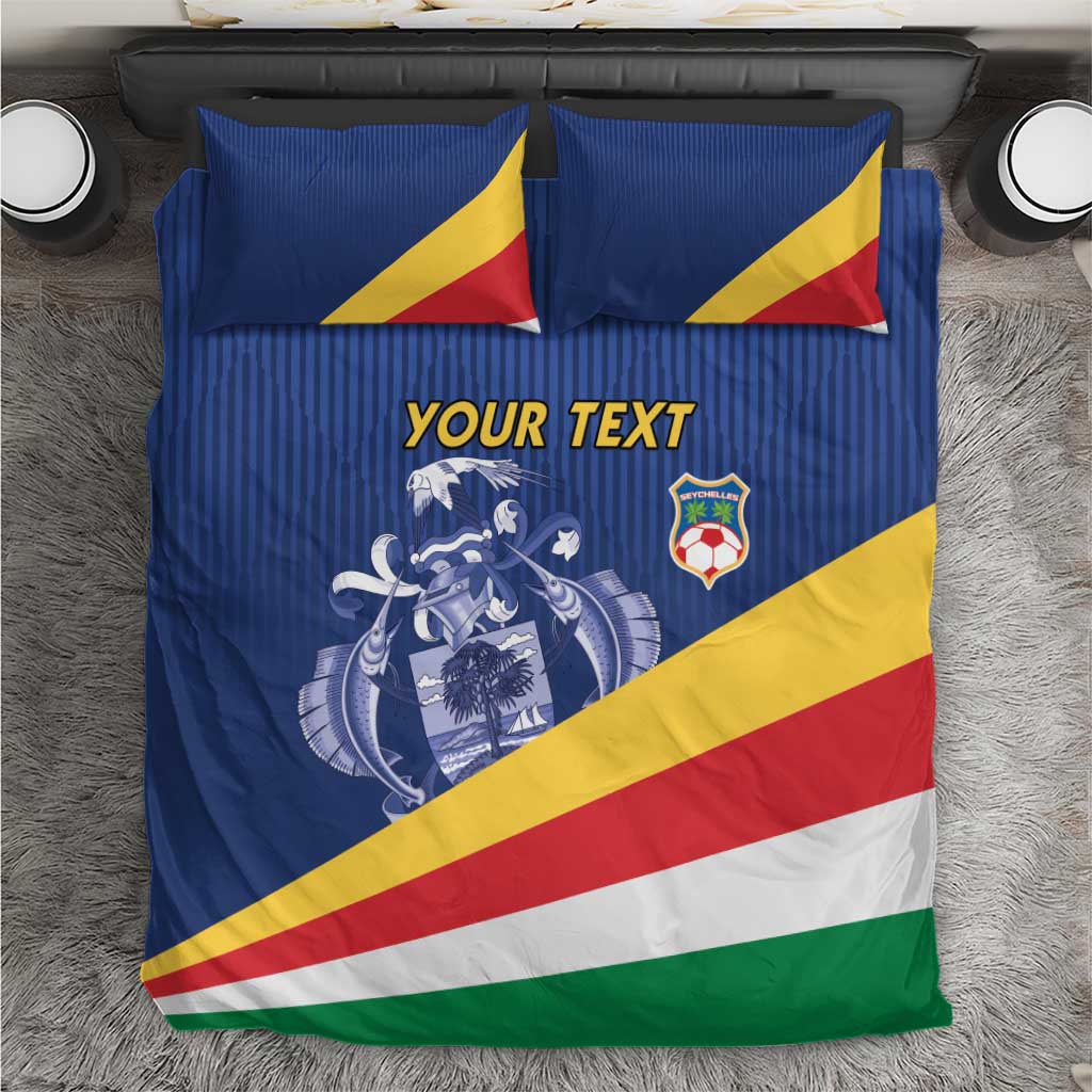 Custom Seychelles Beach Soccer 2025 Bedding Set Go Champions Sesel