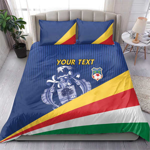 Custom Seychelles Beach Soccer 2025 Bedding Set Go Champions Sesel