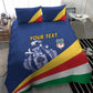 Custom Seychelles Beach Soccer 2025 Bedding Set Go Champions Sesel