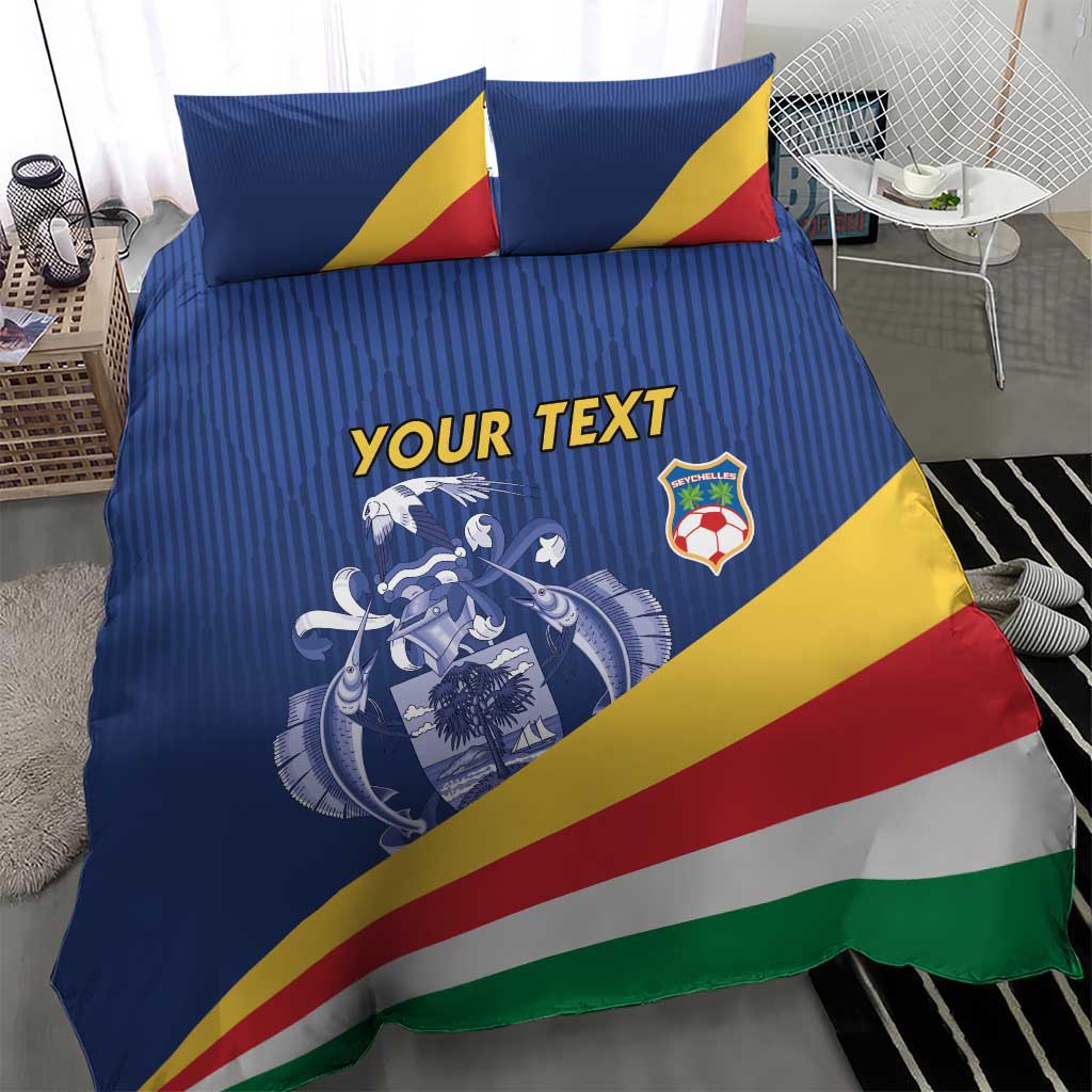 Custom Seychelles Beach Soccer 2025 Bedding Set Go Champions Sesel
