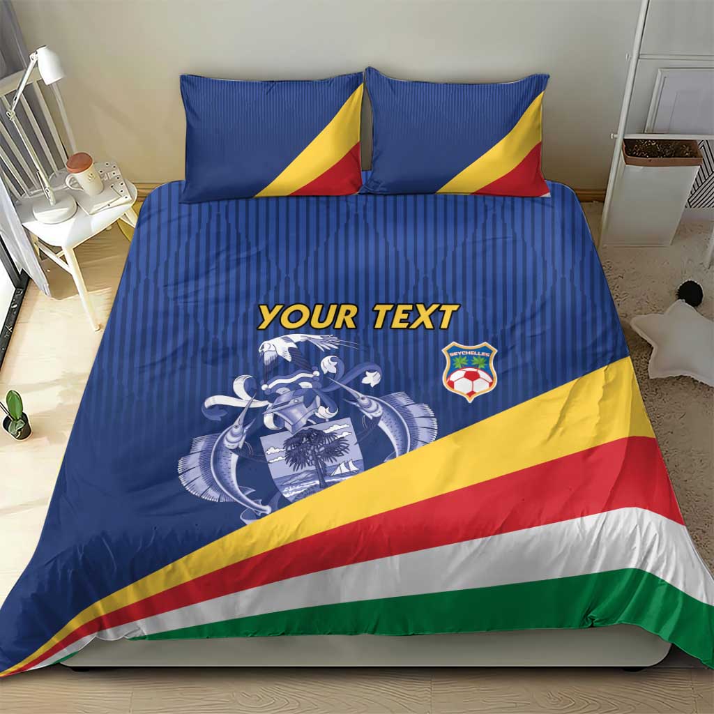 Custom Seychelles Beach Soccer 2025 Bedding Set Go Champions Sesel