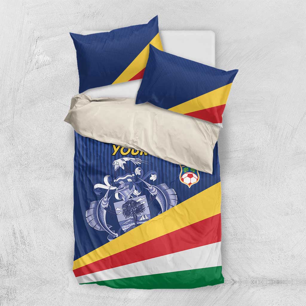Custom Seychelles Beach Soccer 2025 Bedding Set Go Champions Sesel