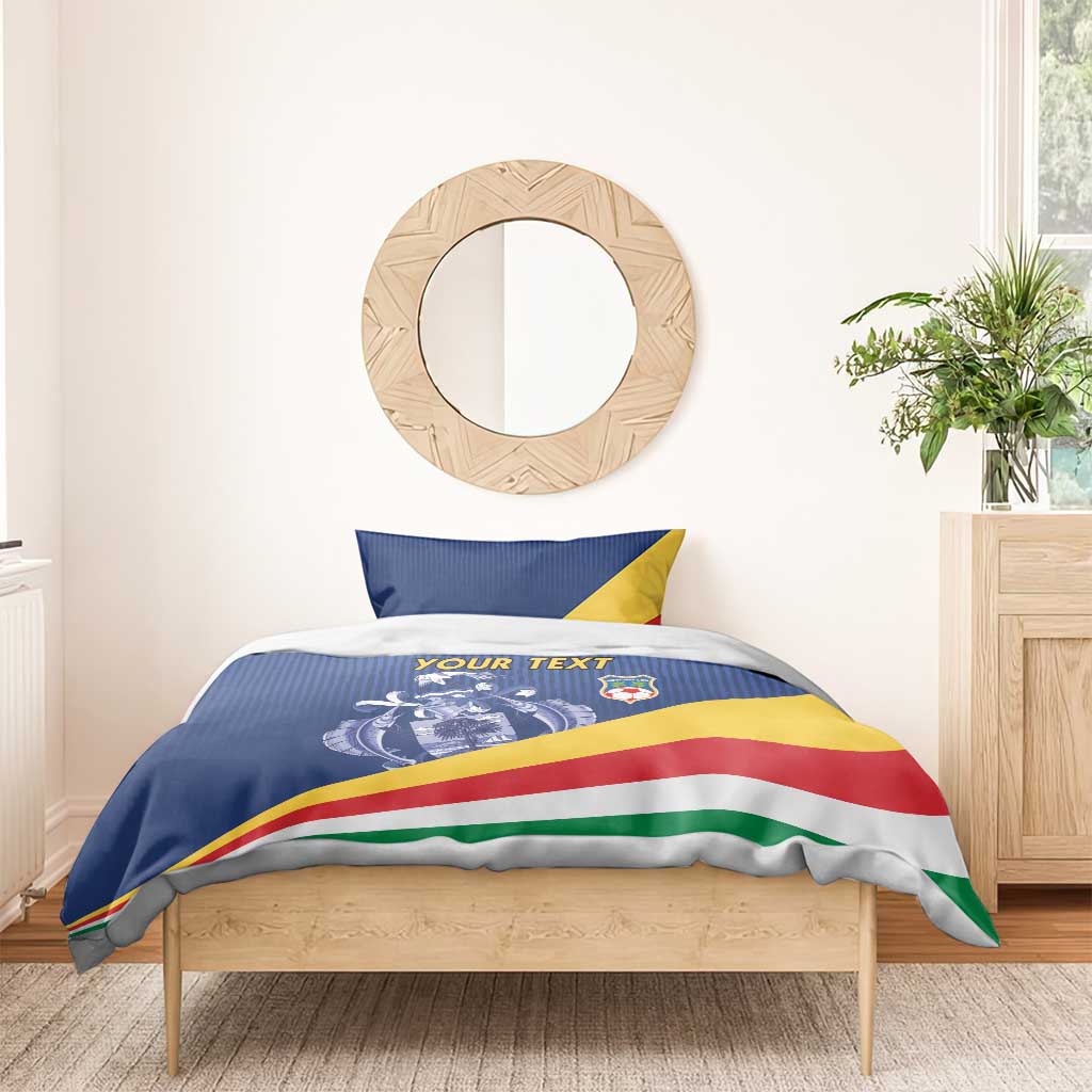 Custom Seychelles Beach Soccer 2025 Bedding Set Go Champions Sesel