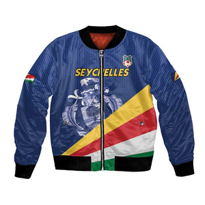 Custom Seychelles Beach Soccer 2025 Bomber Jacket Go Champions Sesel