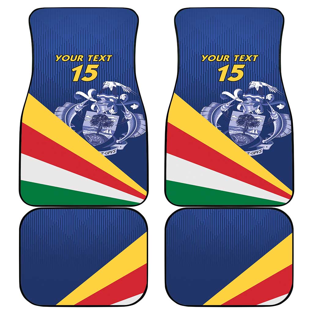 Custom Seychelles Beach Soccer 2025 Car Mats Go Champions Sesel